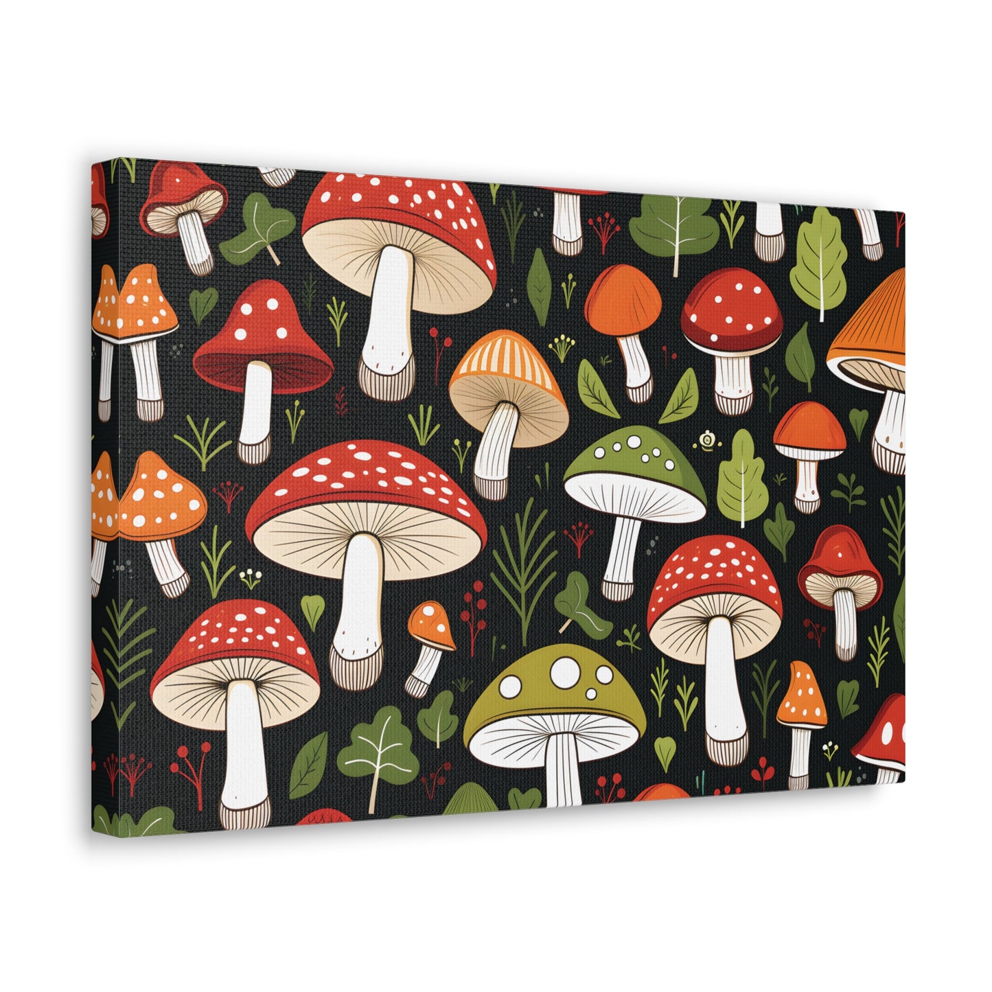 3D Mushrooms Gallery Wraps