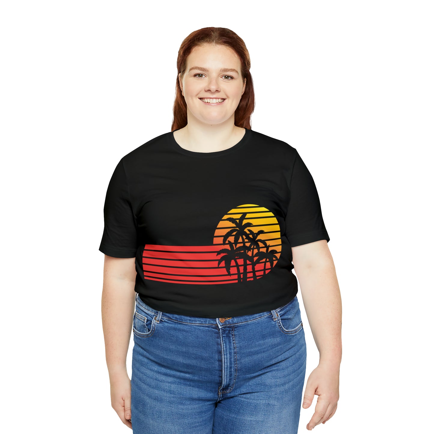 Retro Sunset with Palm T-Shirt