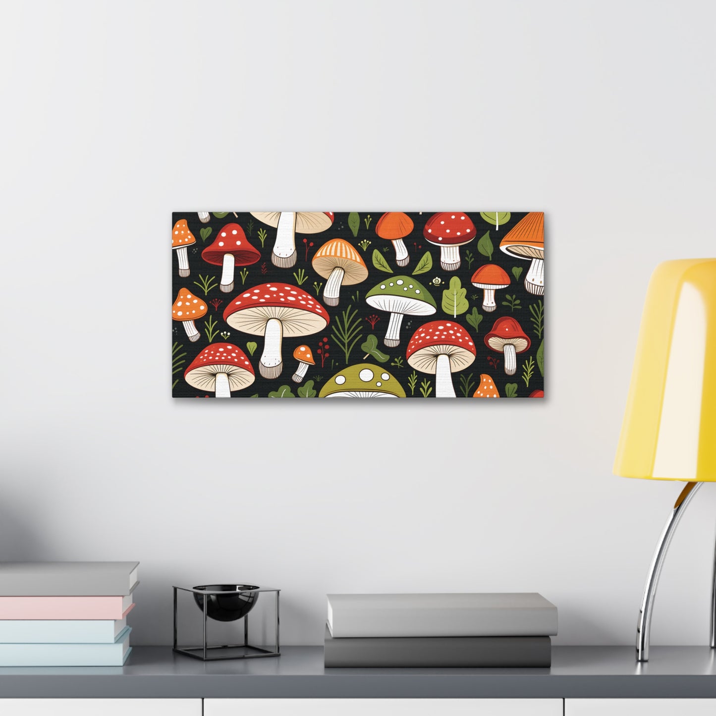 3D Mushrooms Gallery Wraps