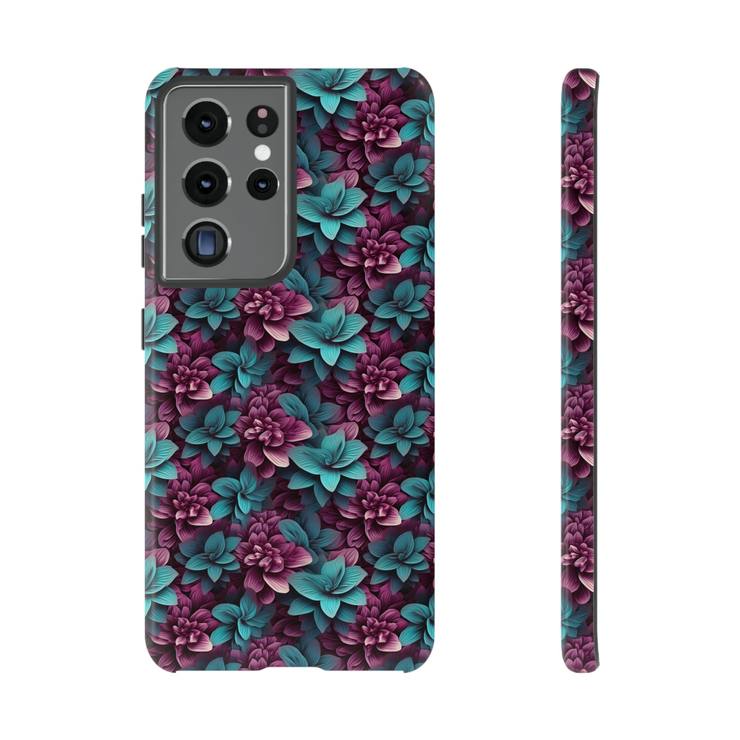 3D Flowers Tough Cases