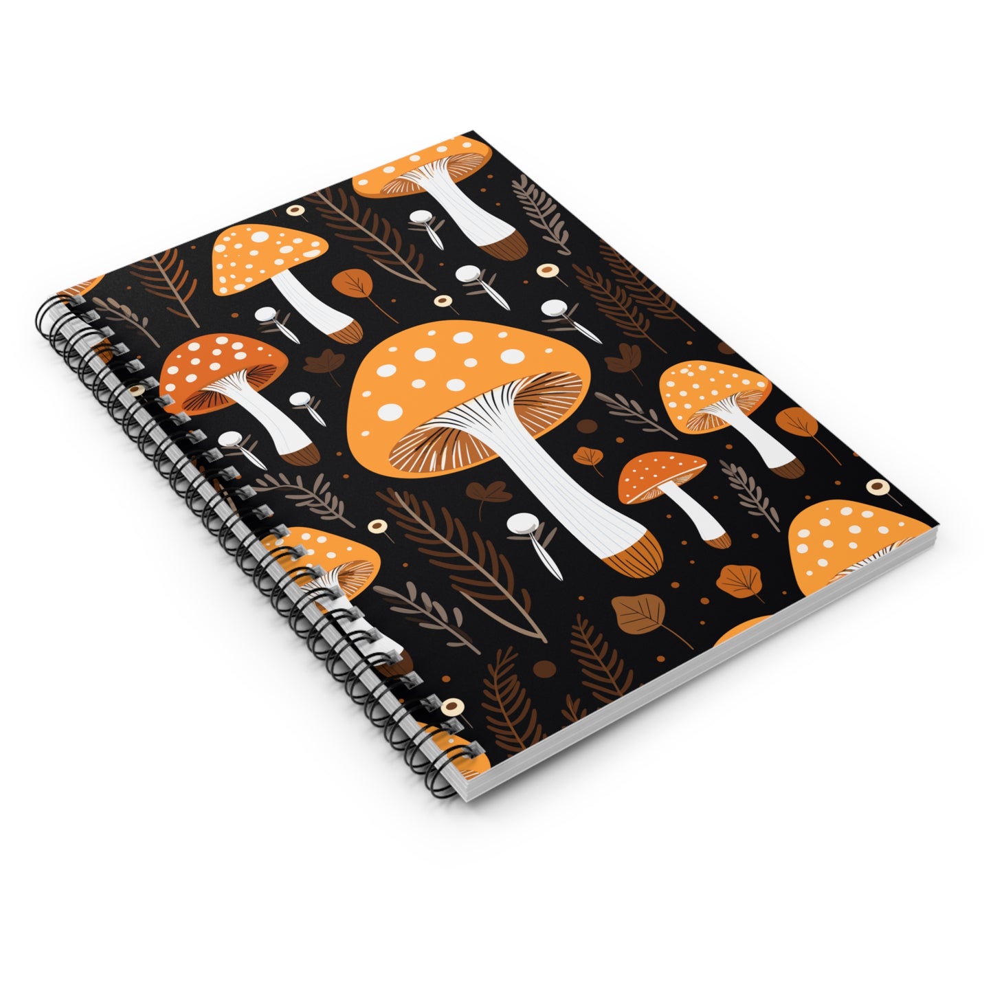 Mushroom Spiral Notebook - Ruled Line