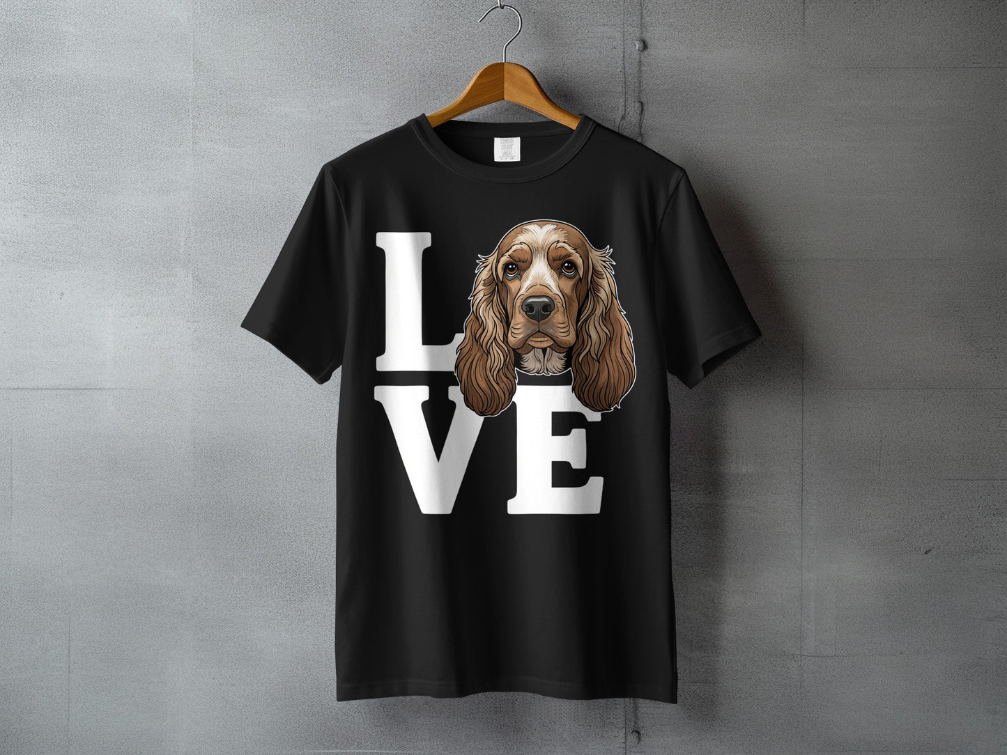 Dog Lover Graphic Black T-shirt with Creative Design