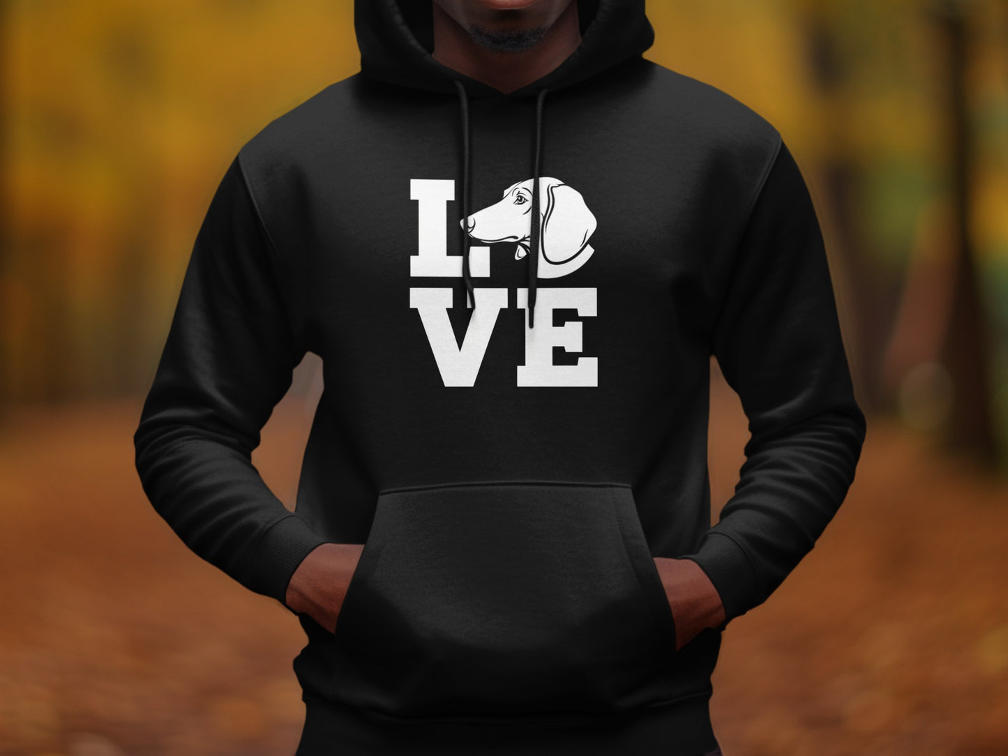 I Love Dog Graphic Hoodie for Pet Lovers Sweatshirt