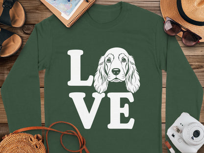 Love Dog Graphic Long Sleeve Shirt