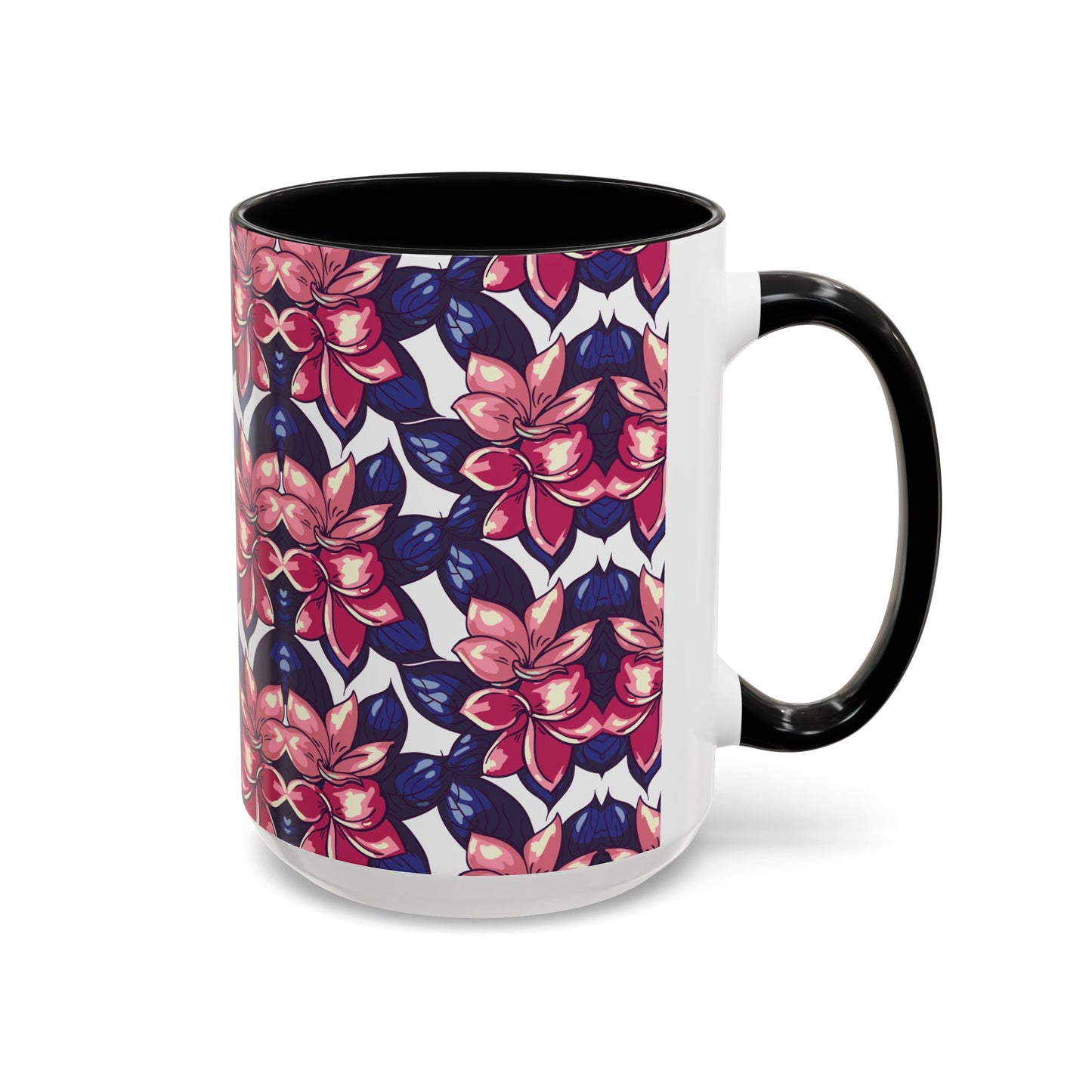 Floral Accent Coffee Mug