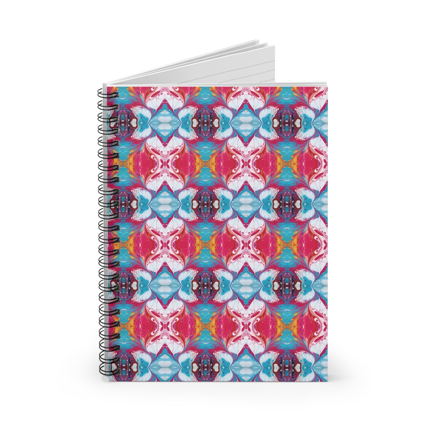 Colorful Paint Splatter Spiral Notebook - Ruled Line