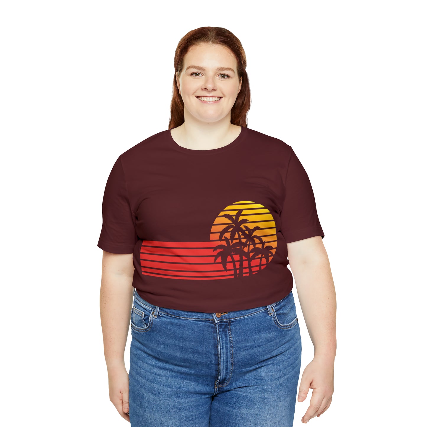 Retro Sunset with Palm T-Shirt