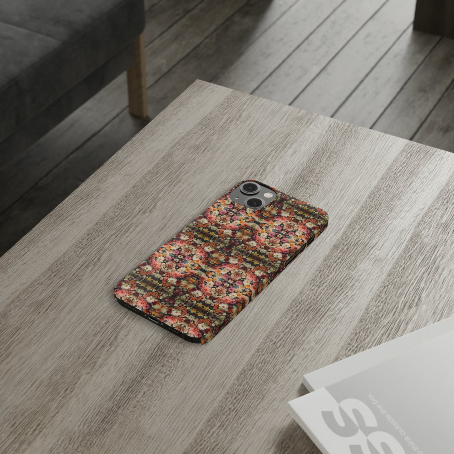 3D Flowers Pattern Slim Phone Cases