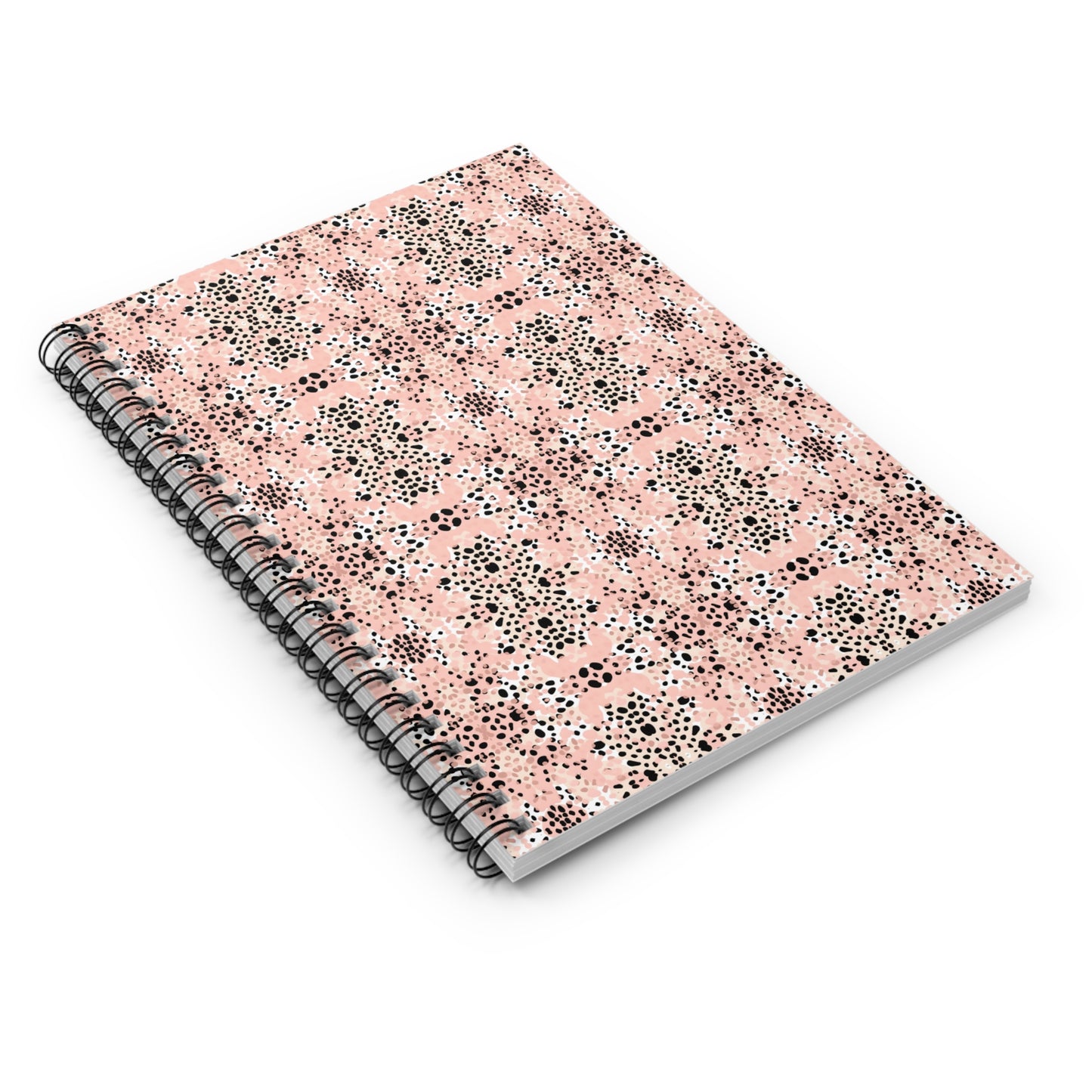 Colorful Paint Splatter Spiral Notebook - Ruled Line