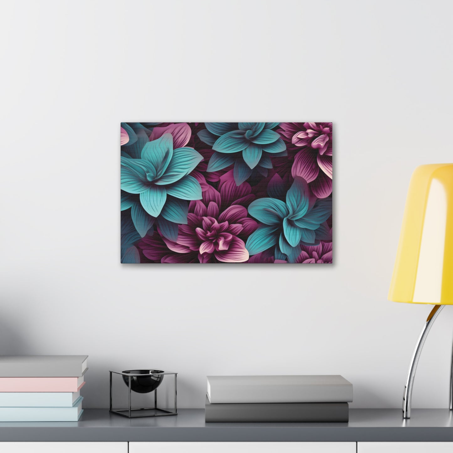 3D Flowers Gallery Wraps