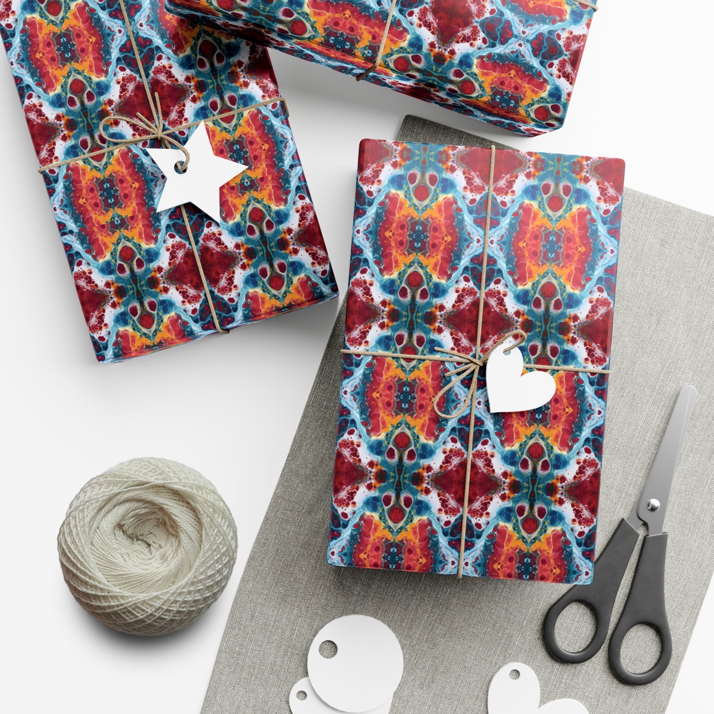 Colorful paint splatter pattern Gift Wrap Papers