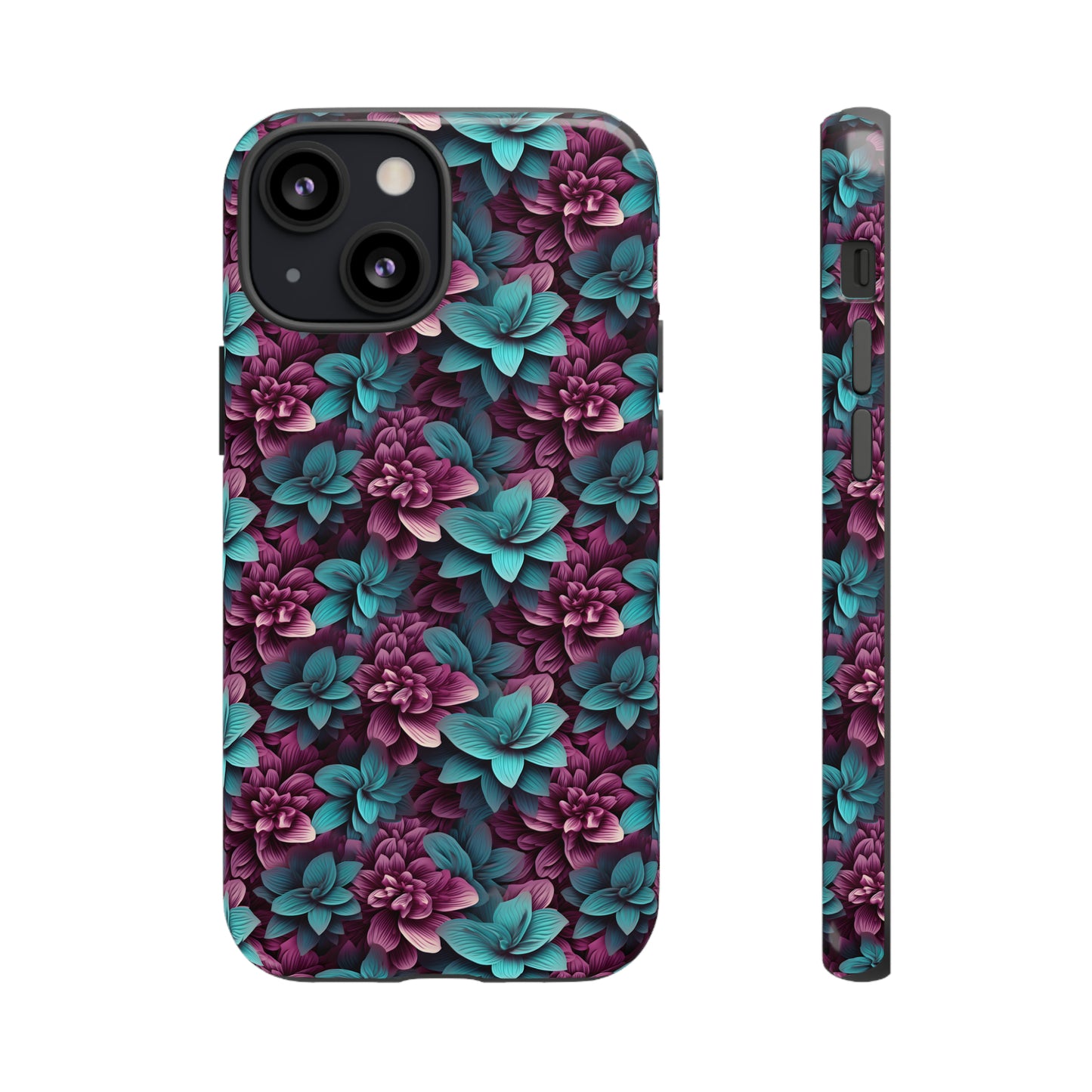 3D Flowers Tough Cases