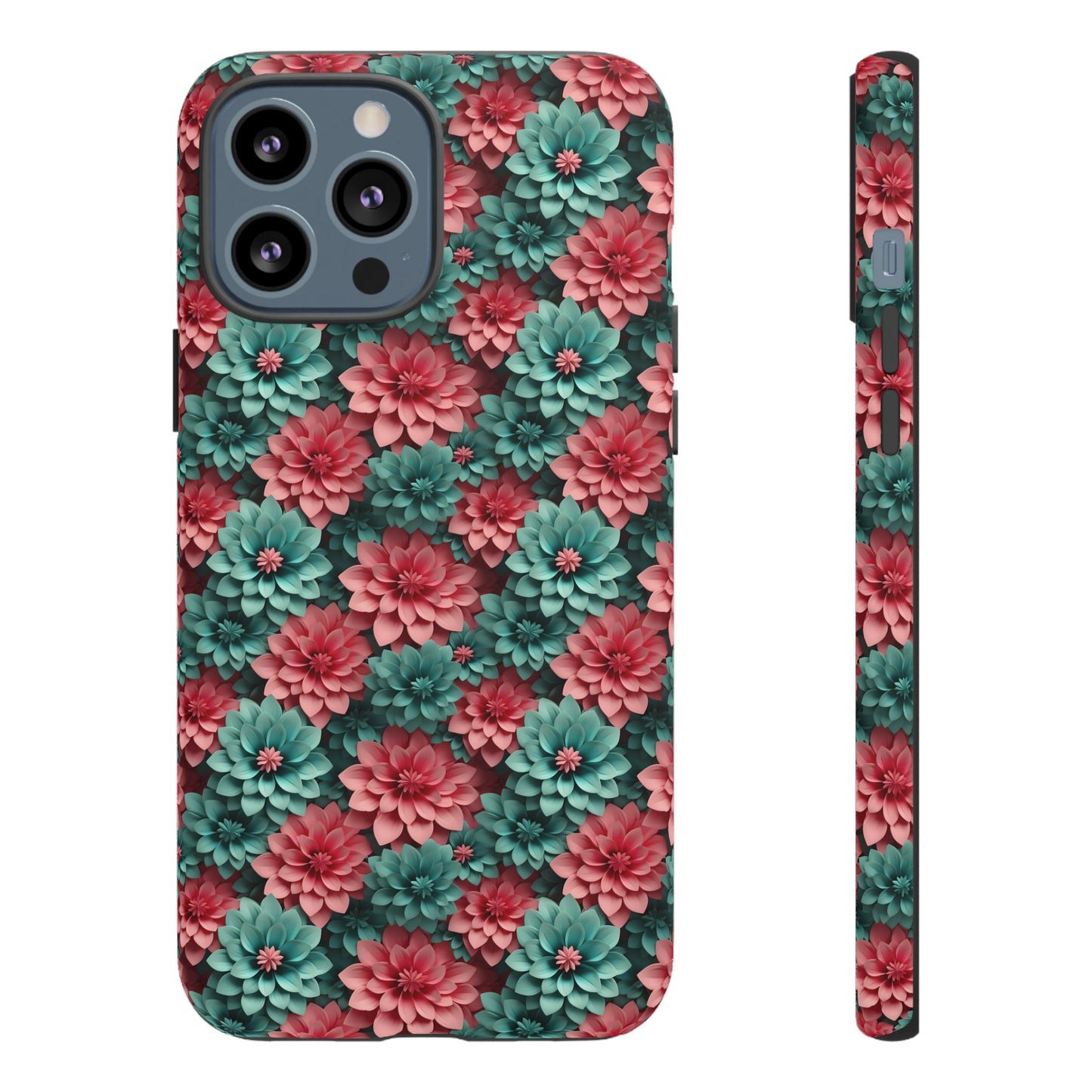 3D Flowers Tough Cases