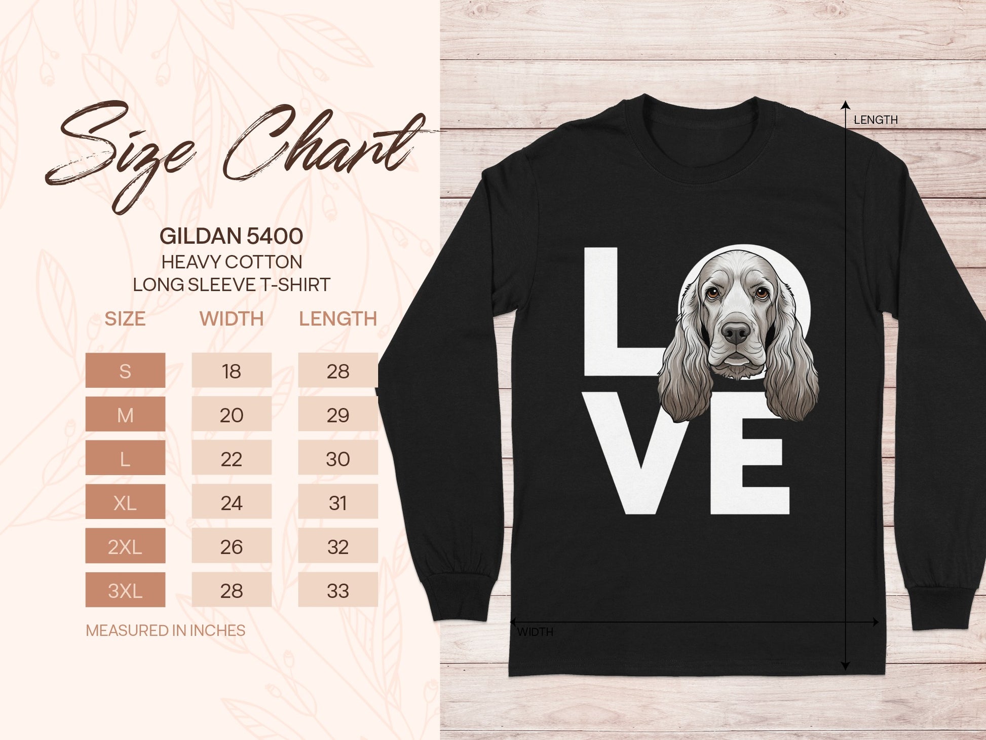Love Dog Graphic Long Sleeve T-Shirt for Casual Wear