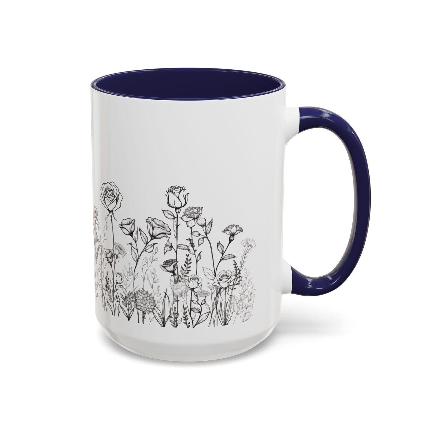 flowers Accent Coffee Mug (11, 15oz)