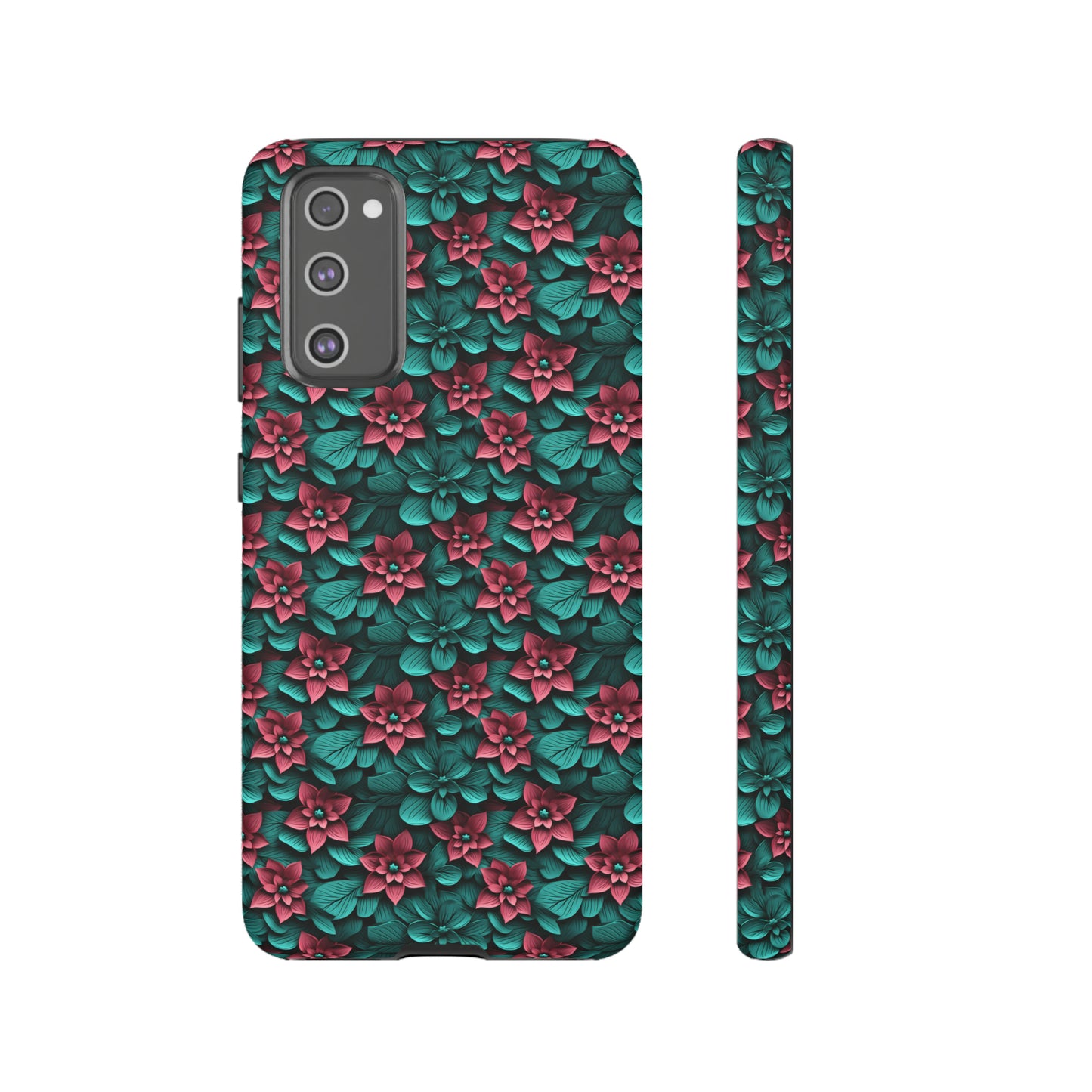 3D flowers Tough Cases