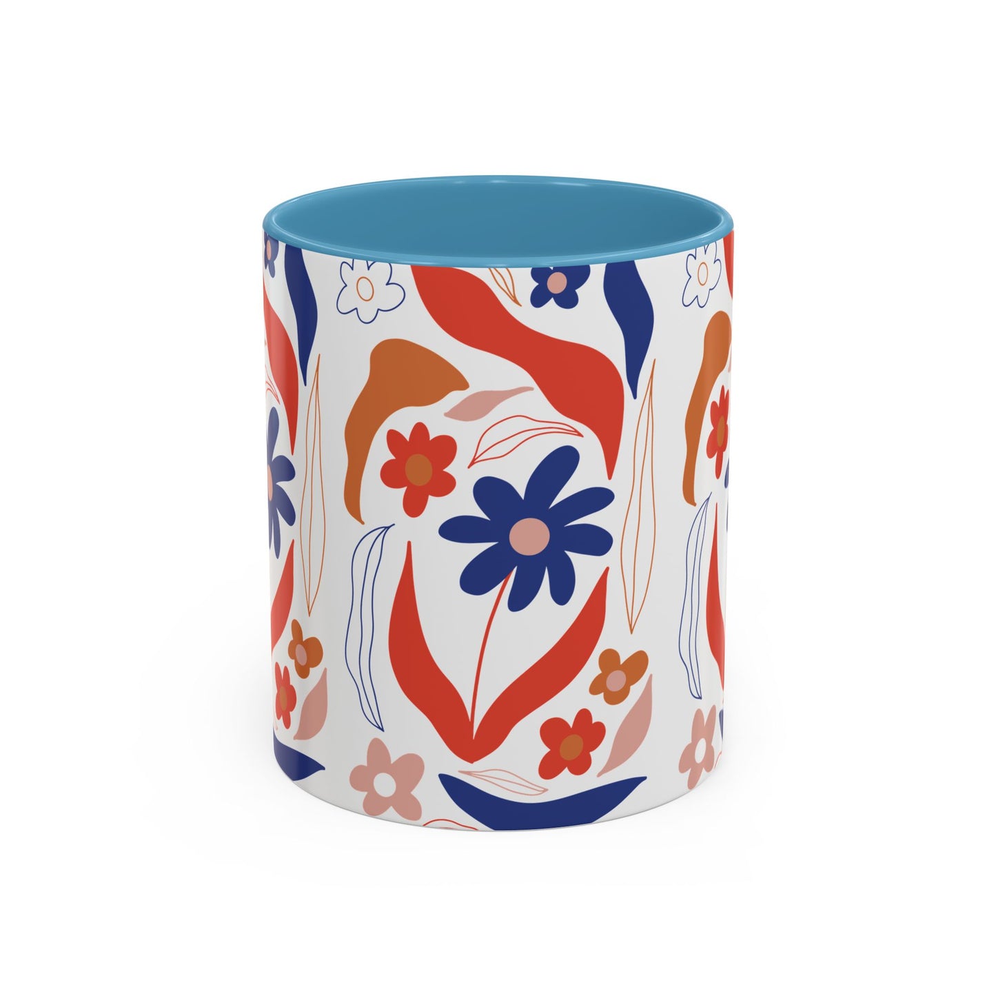 Floral Accent Coffee Mug