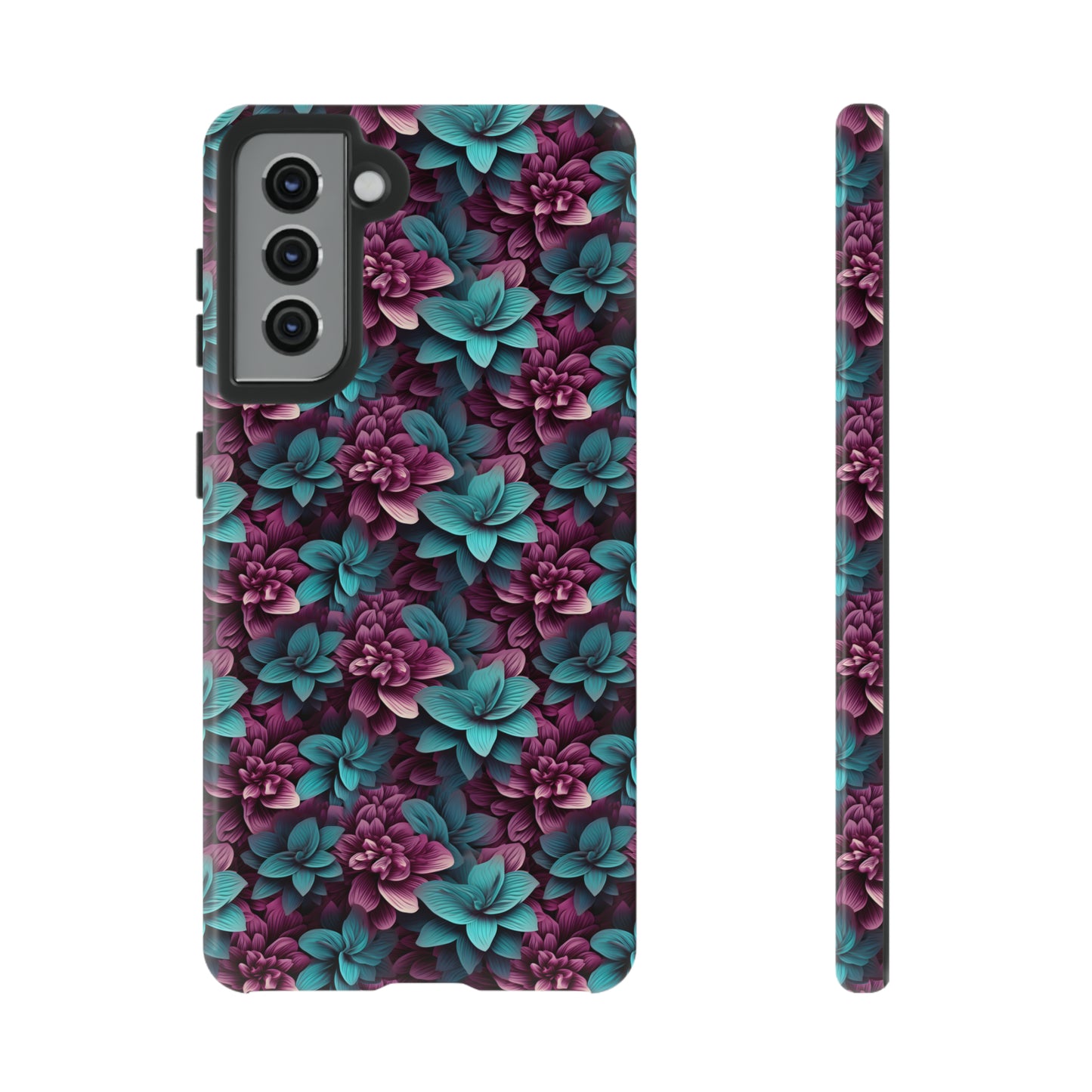 3D Flowers Tough Cases