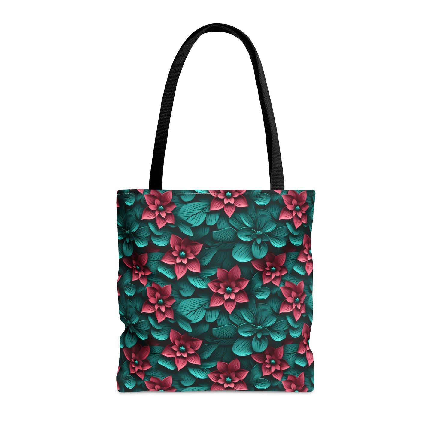 3D Flowers Tote Bag