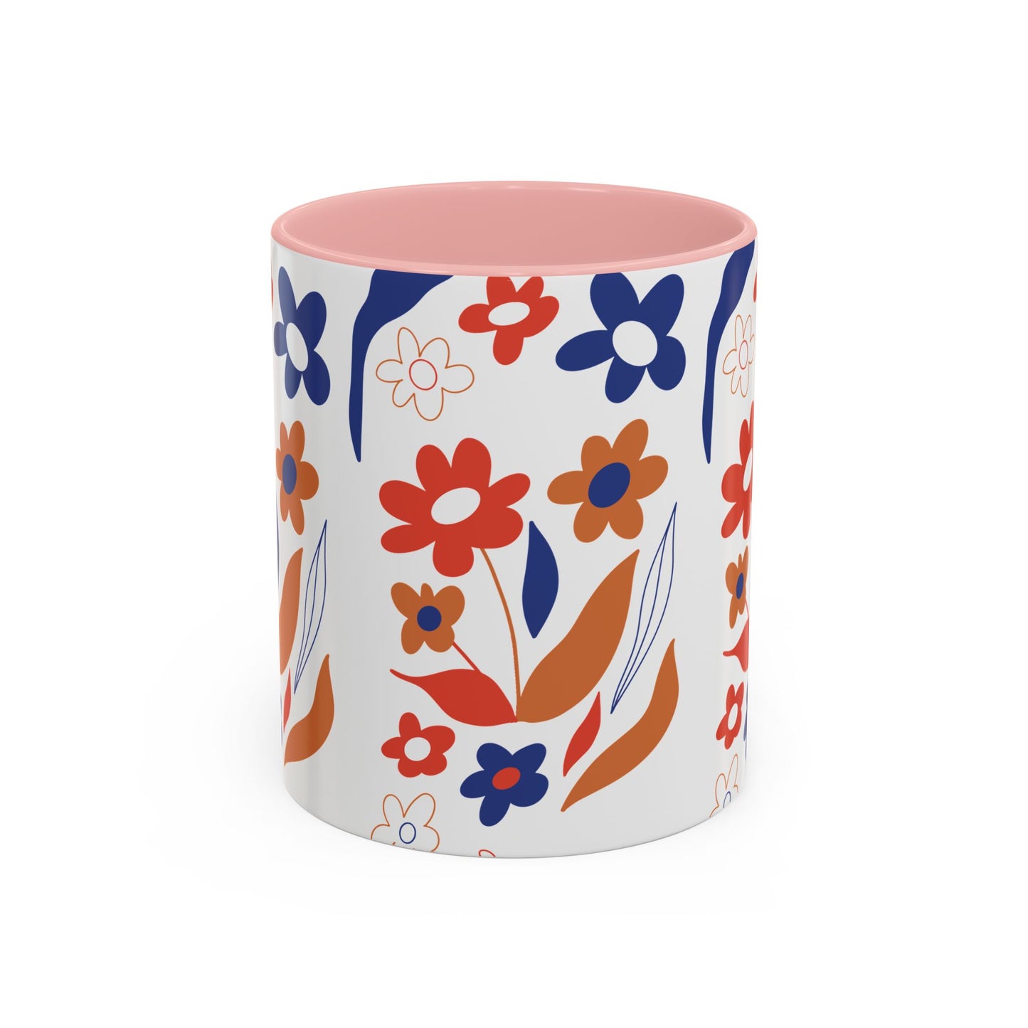 Floral Accent Coffee Mug