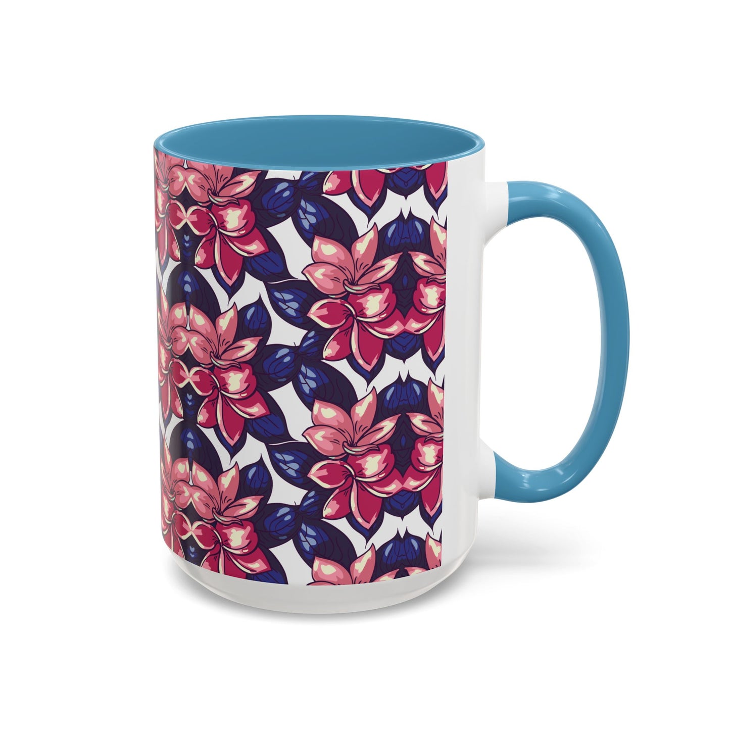 Floral Accent Coffee Mug