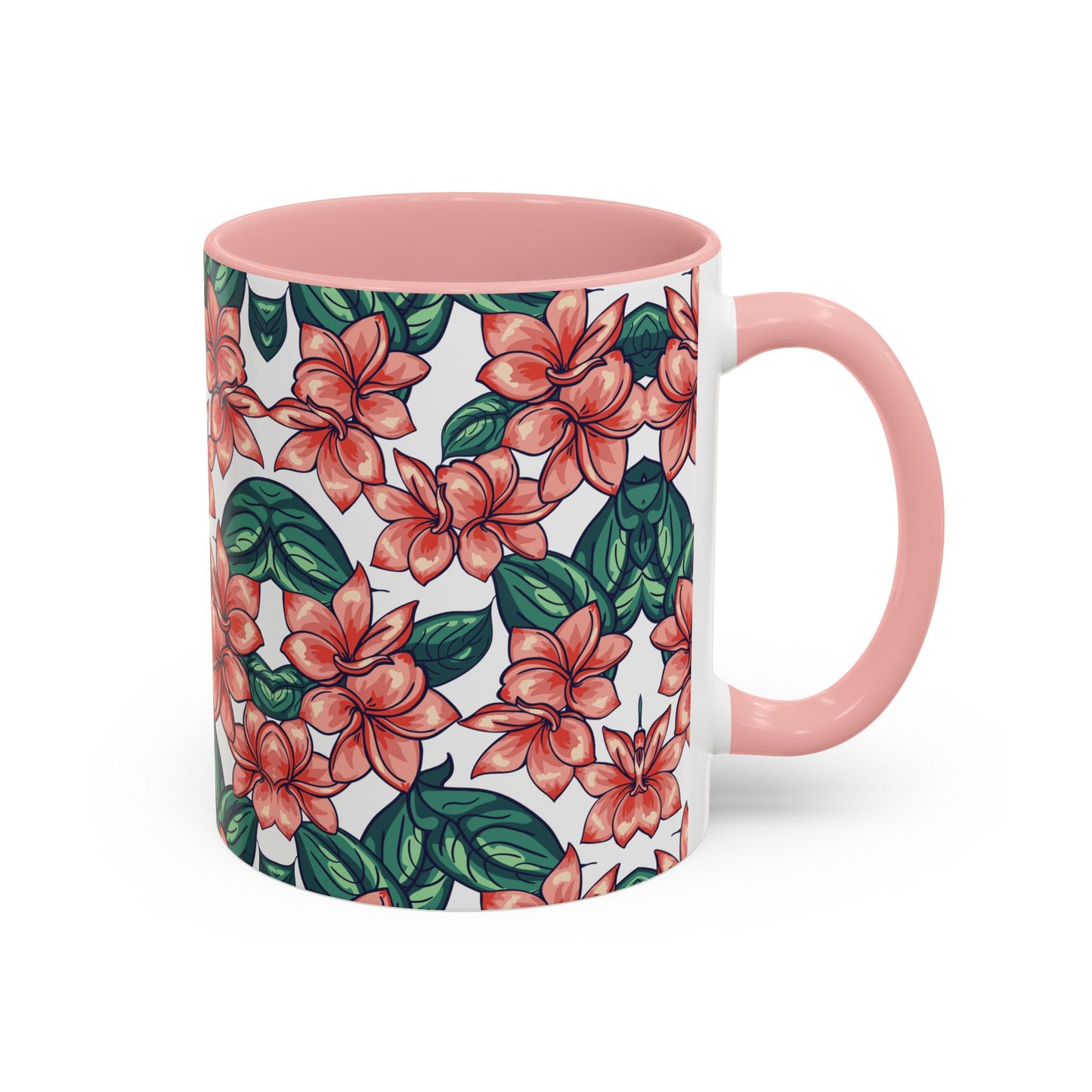 Floral Accent Coffee Mug