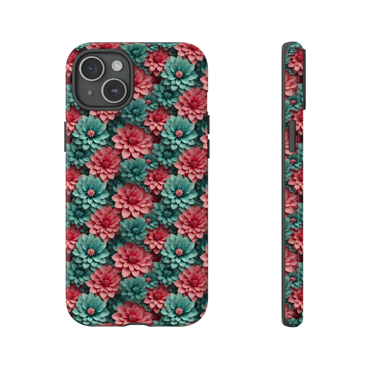 3D Flowers Tough Cases