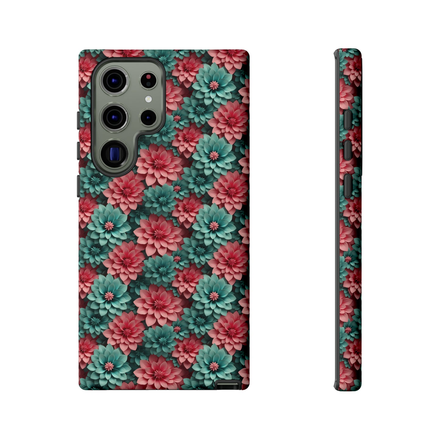 3D Flowers Tough Cases