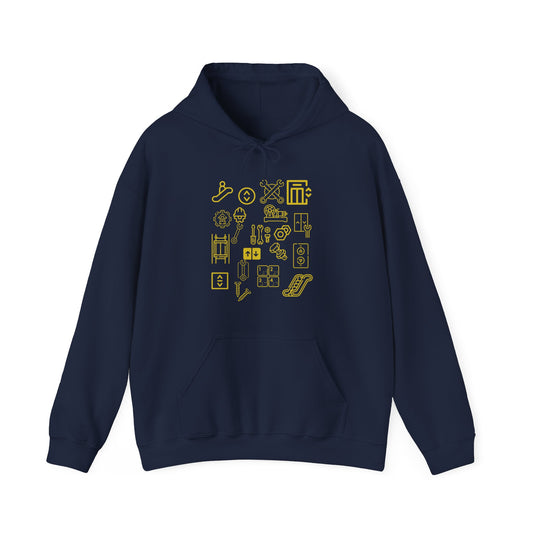 Elevator and Escalator Hooded Sweatshirt