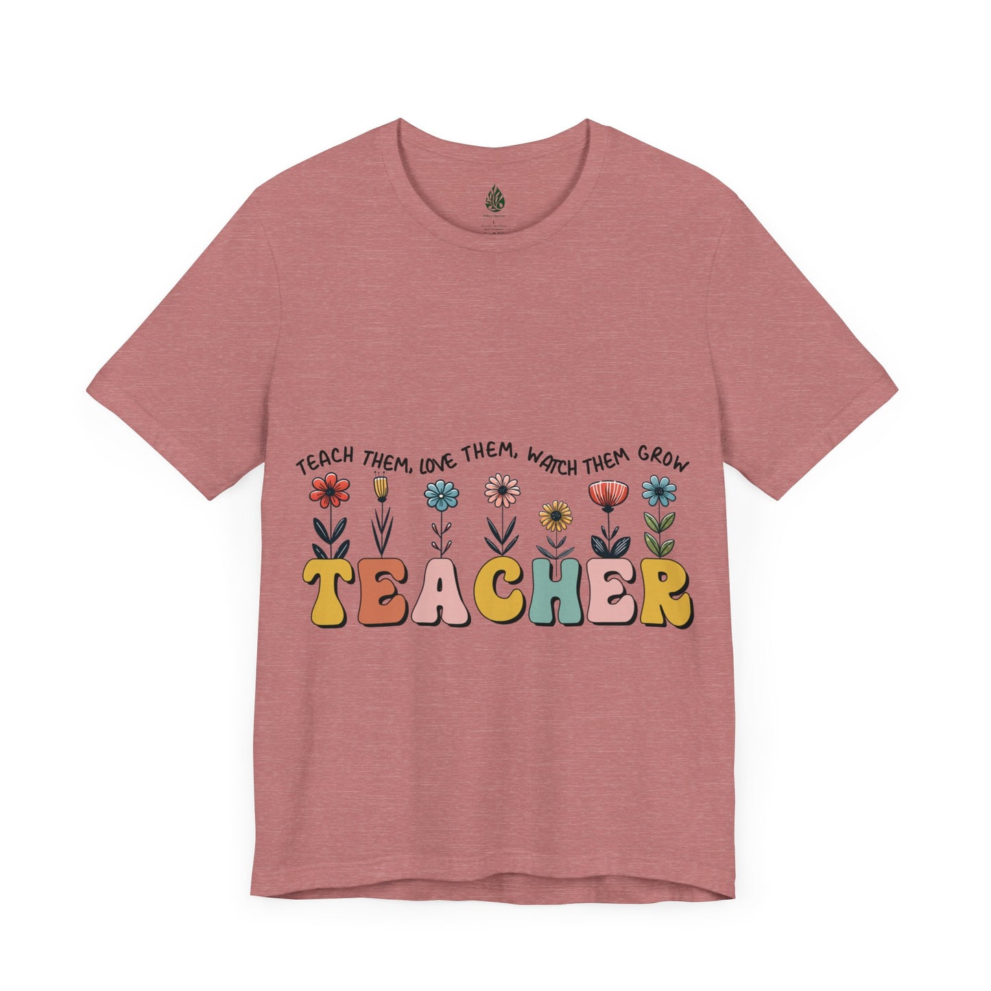 Teacher love them Unisex Jersey Short Sleeve Tee|Gift|Gift for lover|Gift for Mom|Gift for Girlfriend|Gift for Wife|Gift for Teacher|Teacher