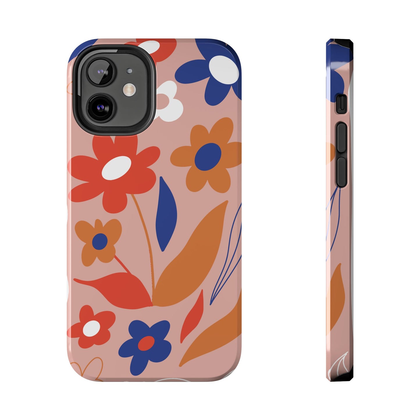 Phone Case, Floral Design, Protective Case, Cover, Strong, Durable, Custom Shell