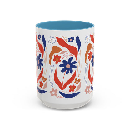 Floral Accent Coffee Mug