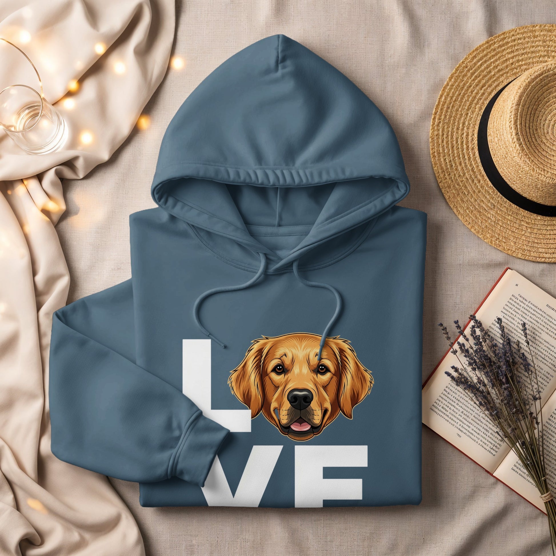 Golden Retriever Love Hoodie for Dog Lovers