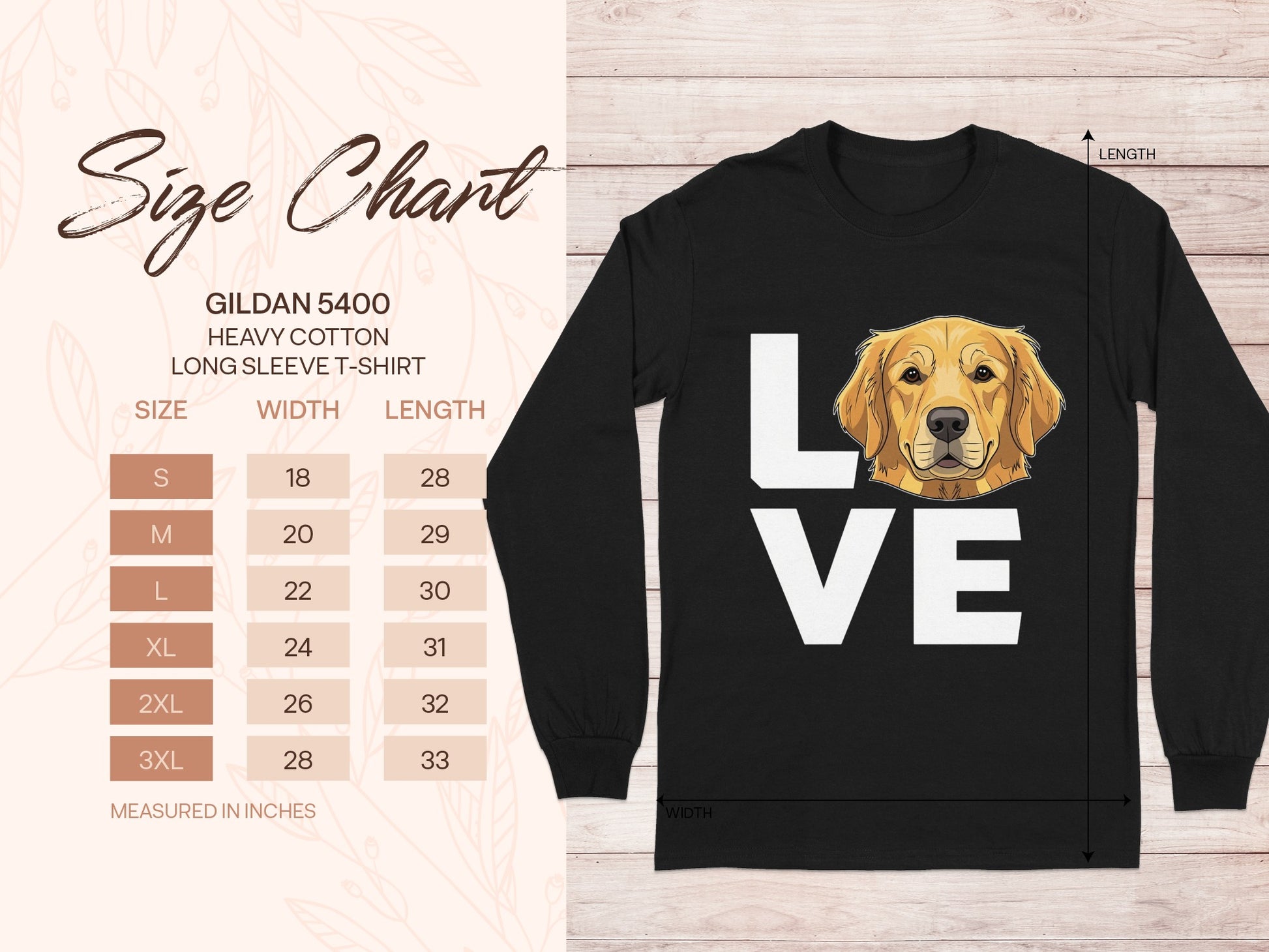 Golden Retriever Love Dog Long Sleeve T-Shirt Product