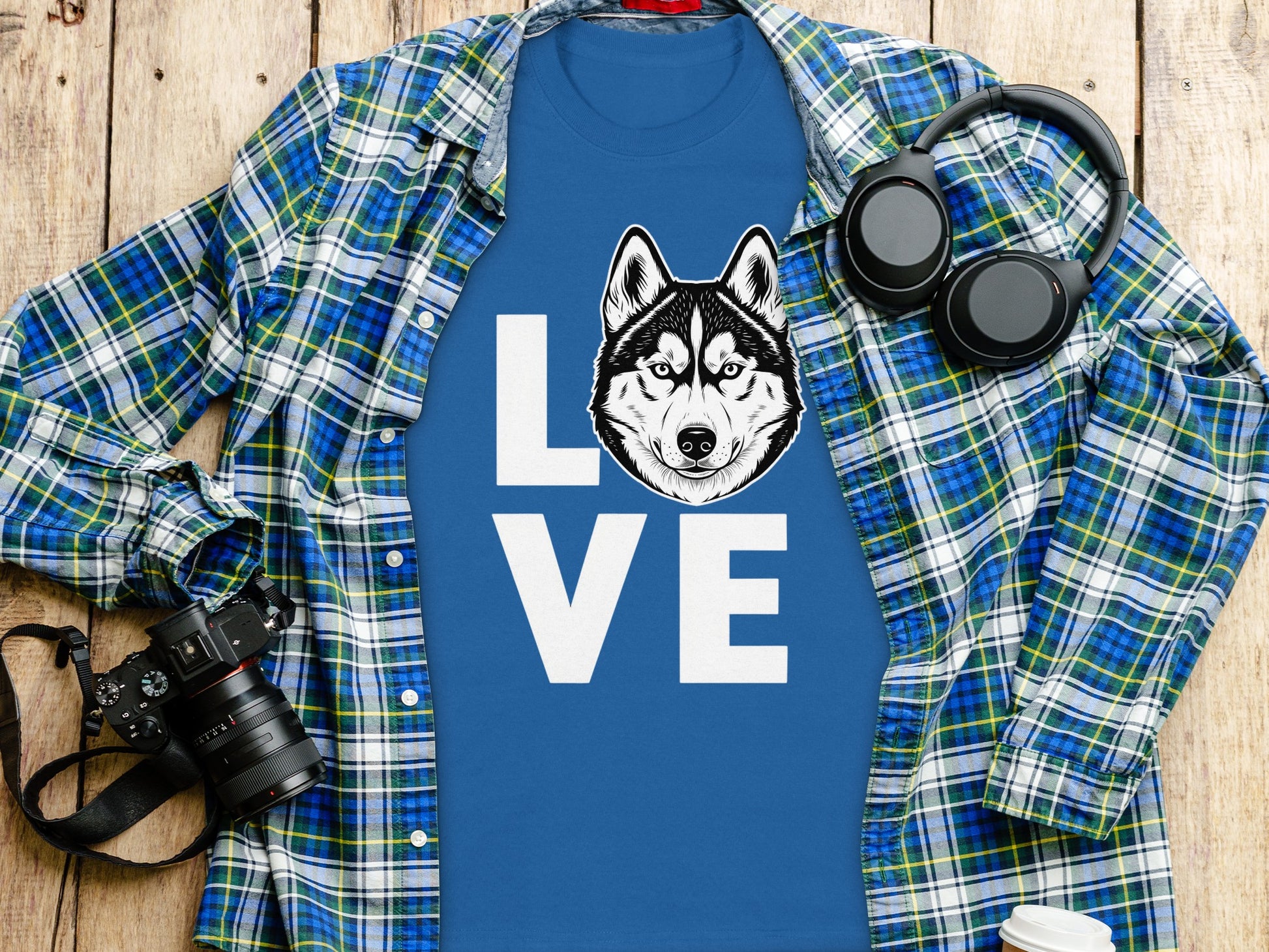 Love Husky Graphic Tee Perfect Gift Shirt