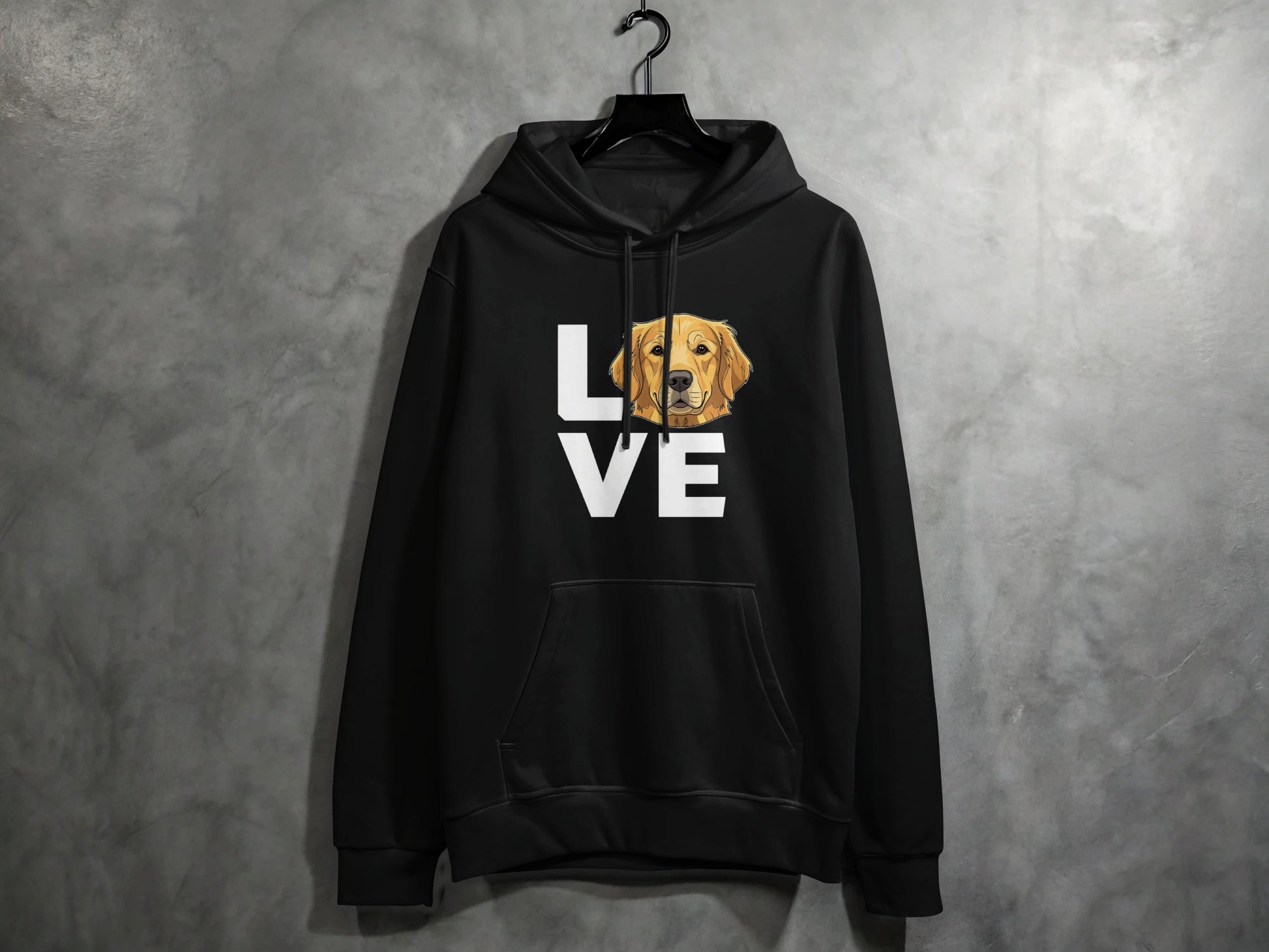 Love Golden Retriever Graphic Hoodie