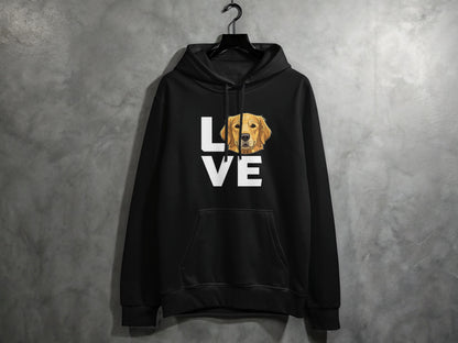 Love Golden Retriever Graphic Hoodie