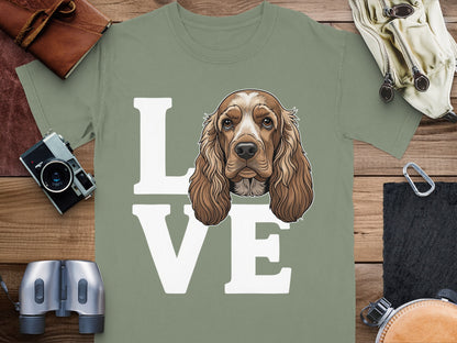 Love Dog Print T-shirt Unique Design for Pet Lovers