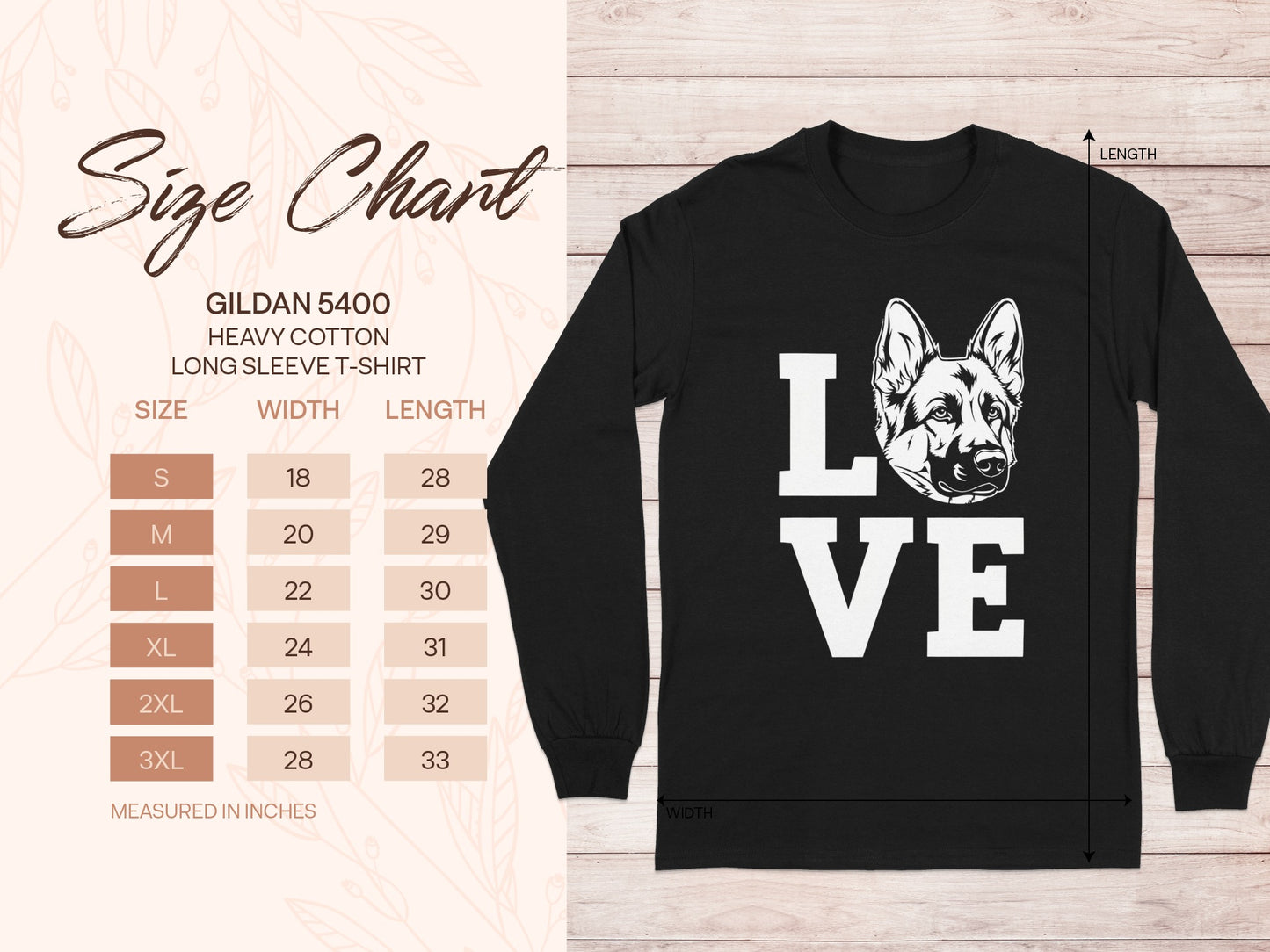 Gildan 5400 Dog Love Long Sleeve T-Shirt Product