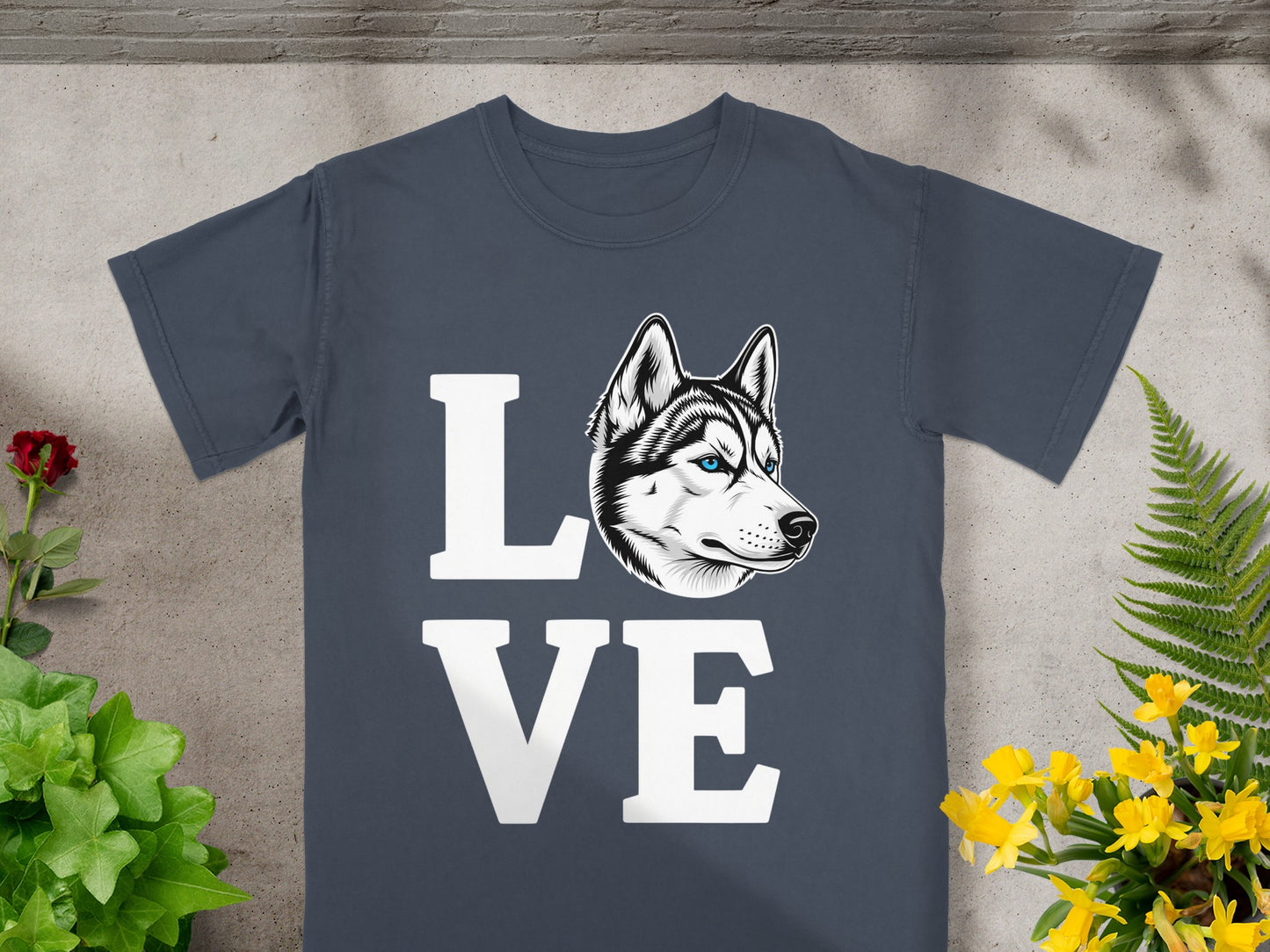 Husky Love Graphic Tee Perfect For Dog Lovers Shirt
