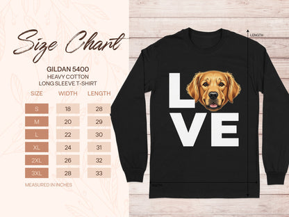 Golden Retriever Love Long Sleeve T-Shirt Outdoor Style