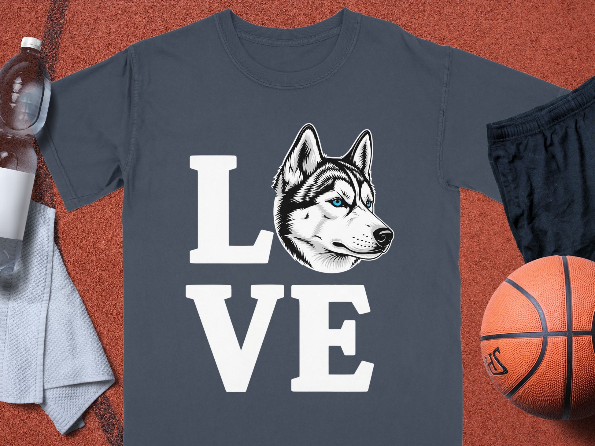 Husky Love Graphic T-shirt For Dog Lovers Shirt