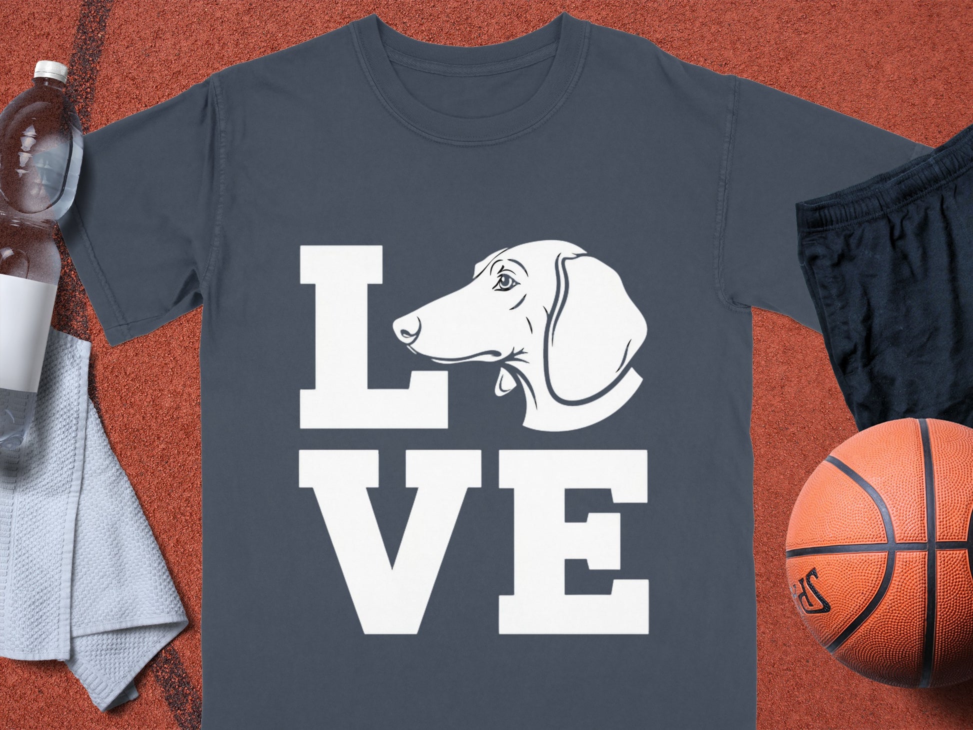 Love Dog Graphic Printed T-Shirt for Casual Wear