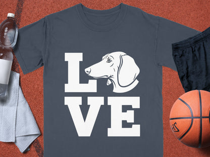 Love Dog Graphic Printed T-Shirt for Casual Wear