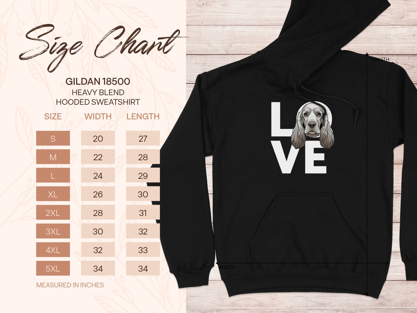 Love Dog Design Gildan 18050 Hooded Sweatshirt