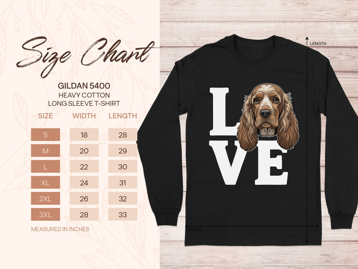 Love Graphic Long Sleeve T-Shirt for Dog Lovers