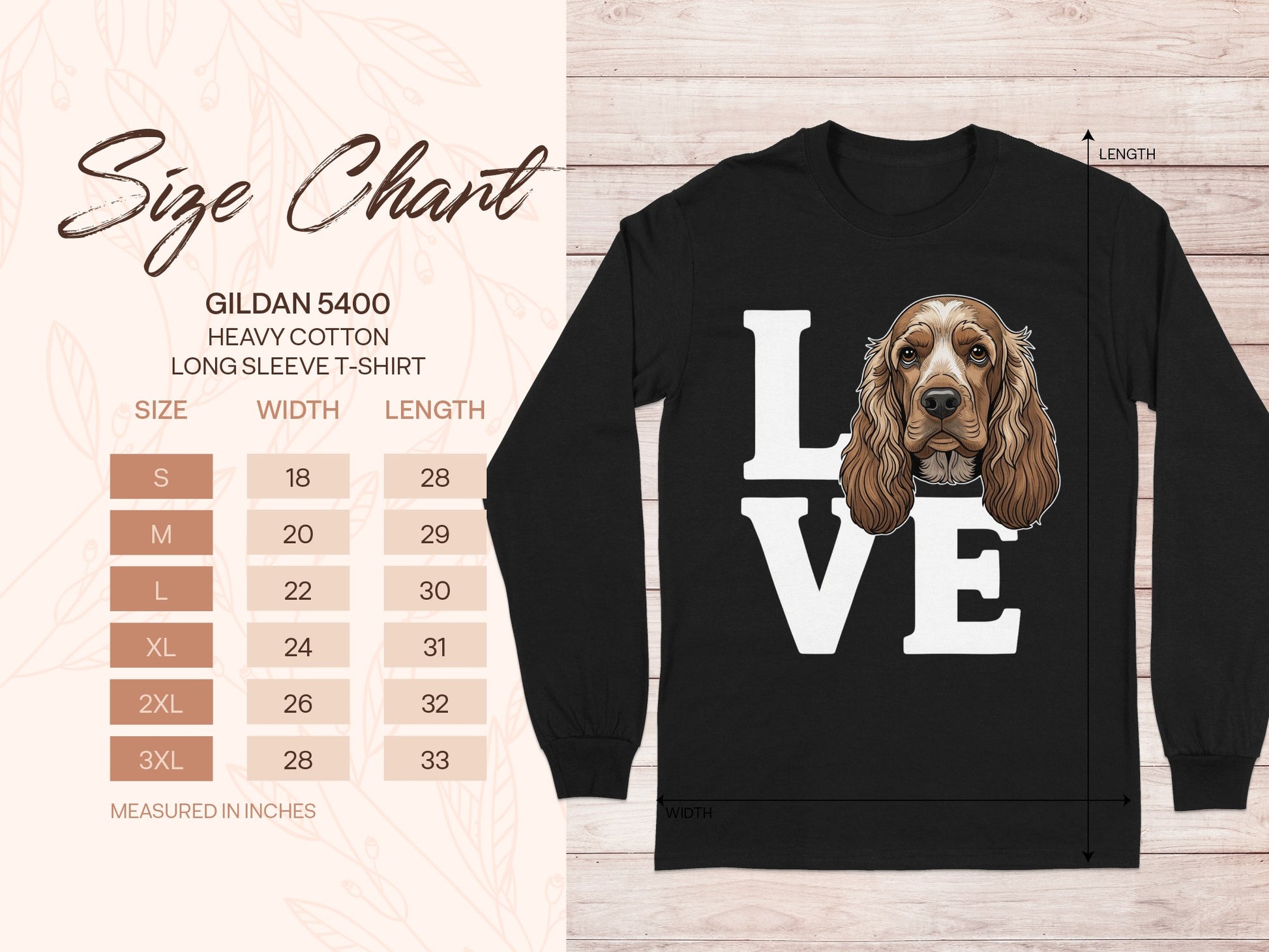 Love Graphic Long Sleeve T-Shirt for Dog Lovers