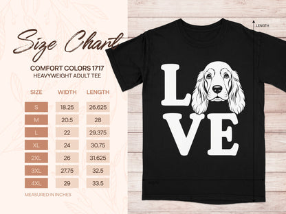 Love Dog Graphic Heavyweight Comfort Colors Adult Tee