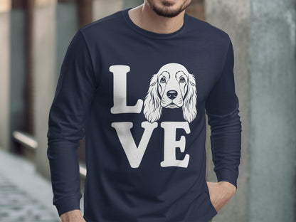 Love Dog Graphic Long Sleeve Shirt