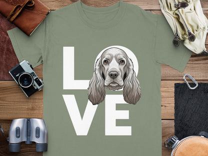 Love with Cocker Spaniel Design T-Shirt